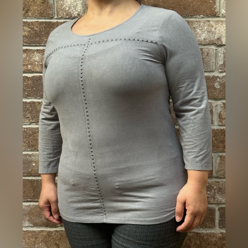 Style & Co Women's Long Sleeve Jewel Neck T-Shirt